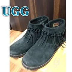美品【UGG アグ ショートブーツ】スエード 黒のサムネイル