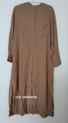 cric conforto ロングシャツワンピース ブラウンのサムネイル
