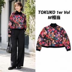 TOKUKO 1er Vol トクコ　総柄トップス ブラウス ハイネック M相当のサムネイル