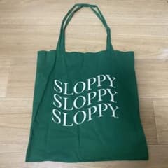 SLOPPY ロゴプリント トートバッグ グリーンのサムネイル