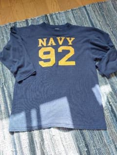 Champion NAVY 92 フットボールシャツ Lサイズ 80s 美品 - メルカリ
