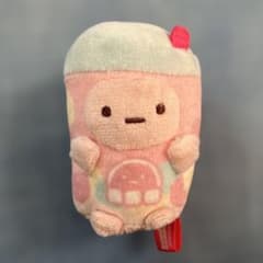 すみっコぐらし てのりぬいぐるみ たぴおかくじ いちごたぴおかミルク