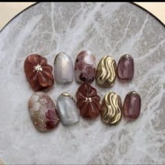 成人式ネイルチップ　振袖　成人式　袴　卒業式のサムネイル