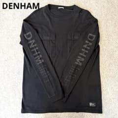希少】DENHAM デンハム THOMAS COMBAT 袖ロゴ ロンT 黒 - メルカリ