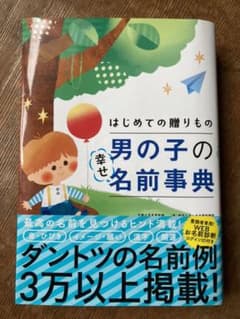 【超美品！web診断未使用品！】はじめての贈りもの男の子の幸せ名前事典のサムネイル