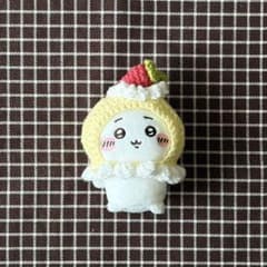 딸기 쇼트 케이크 봉제 인형 박제 옷 치이카와 모자 핸드메이드 뜨개질
