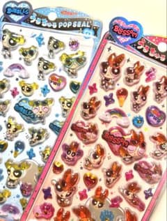 【正規品】パワーパフガールズ うるちゅるPOPシール　2枚セットのサムネイル