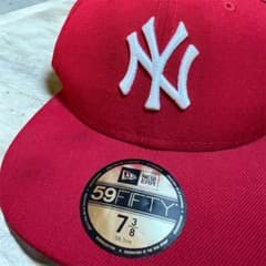 NEW ERA 59FIFTY NY キャップ レッド 7 3/8のサムネイル