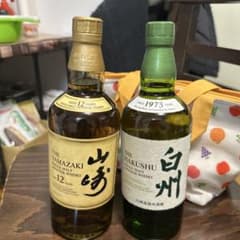 山崎 12年 & 白州 シングルモルトウイスキー セットのサムネイル
