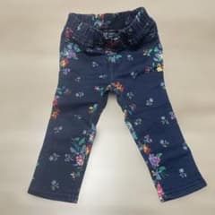 BabyGAP 花柄 レギンス　デニムのサムネイル