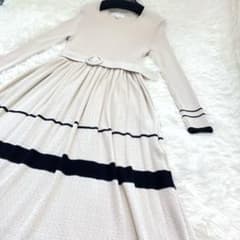 SALEJILL STUART 미스티니트 롱 원피스 화이트 M