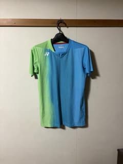 YONEX バドミントン ウェア 半袖 ライトブルー×グリーンのサムネイル