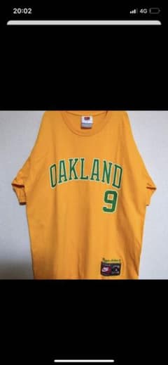 ナイキ　Tシャツ　オークランド アスレチックス　ＭＬＢ　ビッグロゴ　刺繍ワッペンのサムネイル