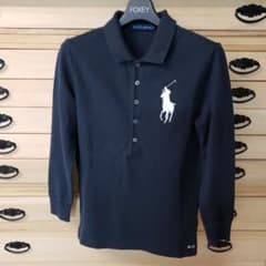Ralph Lauren 濃紺長袖ポロシャツ Sのサムネイル