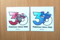 韓国限定 ポケモン 30周年記念 ステッカー 2種セット グラードン