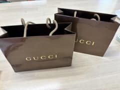 GUCCI ブラウン ショッパー 2点セット GUCCI ブラウン ショッパー 2点セット 【公式通販】 ラッピング・包装