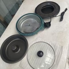 昭和レトロ 多機能ホットプレート 直径30cm 天ぷら しゃぶしゃぶのサムネイル