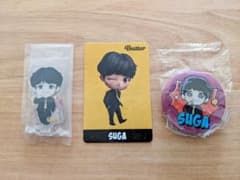 BTS TinyTAN 오리지널 반짝이 홀로 카드 등 SUGA①3점 세트
