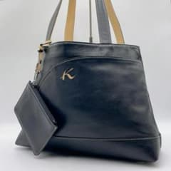 美品 KITAMURA レザー トート A4可 ポーチ付 ブラック f480 - メルカリ