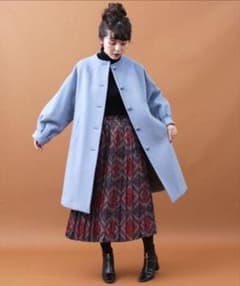 チャイルドウーマン PEサテンオリジナルスカーフプリント プリーツスカートのサムネイル