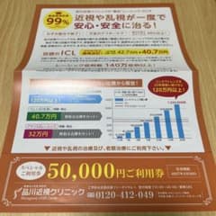 品川近視クリニック 50000円ご利用券 割引券 - メルカリ