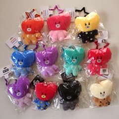 BT21 5周年記念 TATA レインボーカラーマスコット7点コンプ　＋4点 BT21 5周年記念 TATA レインボーカラーマスコット7点コンプ ＋4点