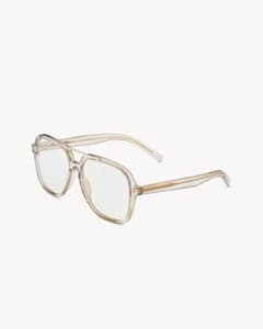 SAINT LAURENT アビエーター メガネ クリアフレームのサムネイル