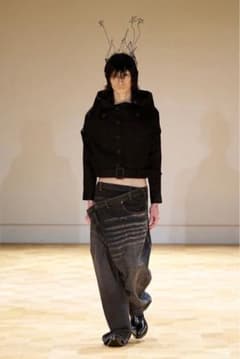 ORIMI OVERLAP BAGGY DENIM PANTS オリミ 25aw - メルカリ