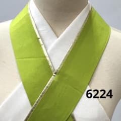 ♡(6224) 伊達襟(重ね襟)＊黄緑色×金 - メルカリ