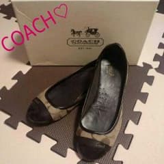 COACH☆コーチ☆シグネチャー☆バレエシューズ☆フラットシューズ☆ペタンコ☆のサムネイル