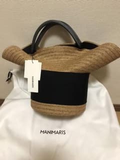 【新品未使用】manimaris  ハット型かごバッグのサムネイル