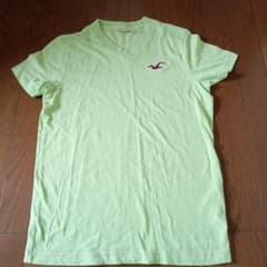 ホリスター　 Vネック Tシャツ ライトグリーン Sサイズのサムネイル
