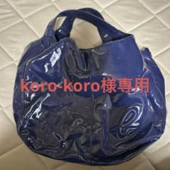 アニエスベー ブルー　エナメルバッグのサムネイル