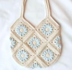 ハンドメイド トートバッグ 花柄(デイジー)のサムネイル