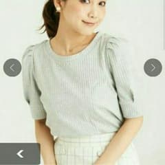 MAJESTIC LEGON  ビジュー付5分袖プルオーバーのサムネイル