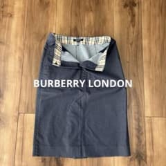 BURBERRY LONDON バーバリー デニムスカート ノバチェック 36 - メルカリ