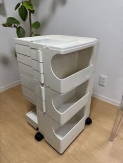 正規品 B-LINE製 ボビーワゴン 3段5トレイ 白 キャスター付 - メルカリ