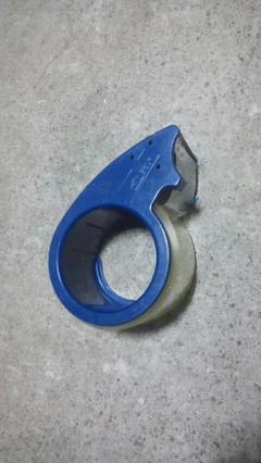 青色のテープカッター　新品テープ付き♪スグに使えます！商品の梱包にどうぞ♪