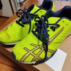 asics 蛍光イエロー シューズ 24cm ボーイズのサムネイル