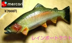 River.Seaトラウトブローチ(虹鱒/木彫塗装)【1点物】☆最終価格