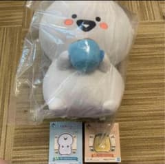 1번 복권 A상 D상 문구와 함께 한가로이 카페 봉제인형 플레이트