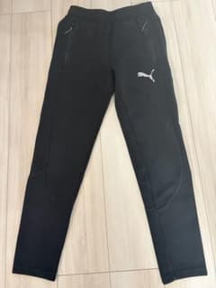 PUMA キッズ ロングパンツ ブラック XS