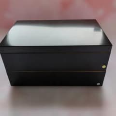 おせち2段重箱② 黒 　仕切り付きのサムネイル