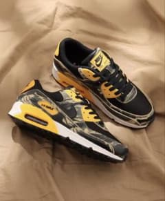 試着のみ】NIKE エアマックス90 カモ ブラック ゴールド 24cm 箱付 