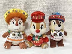 칩과 데일 디즈니 리조트 봉제 인형 키 체인 3 체 세트