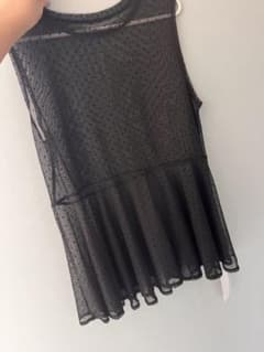 ドット柄/シアー/キャミソール/新品タグ付き/レイヤードのサムネイル