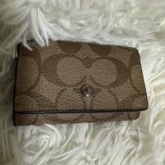 Coach コーチ　ブラウン キーケース