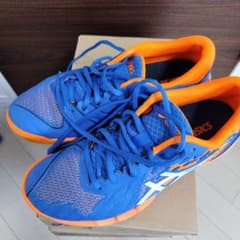 ASICS ATTACK BLADELYTE 4卓球用シューズ 青/オレンジのサムネイル