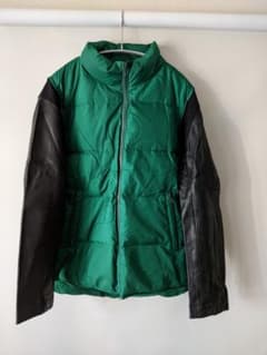 アンダーカバー 青山限定カラー 11AW 袖レザー ダウンジャケット 