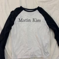 Matin Kim 長袖Tシャツ S ホワイト・ブラックのサムネイル